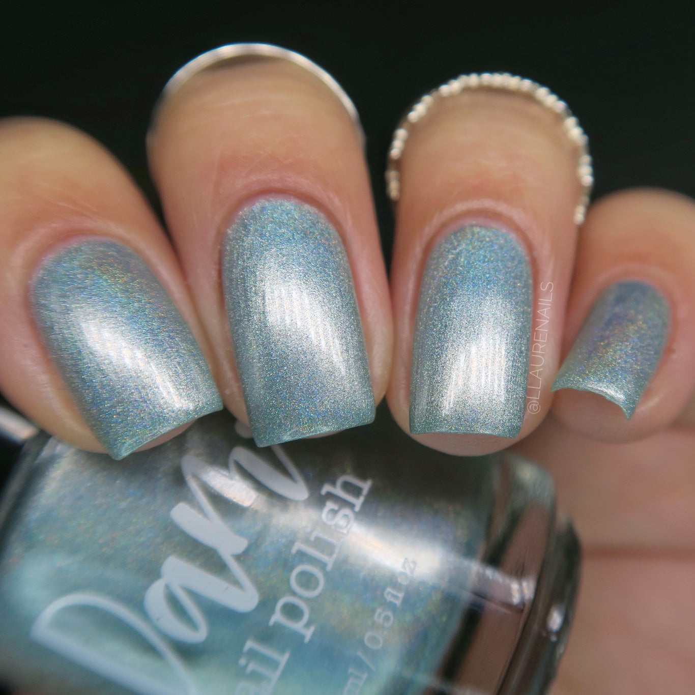 Blue Akoya Pearl - Jewelry Box Holos - Holographic Nail Polish - Dam