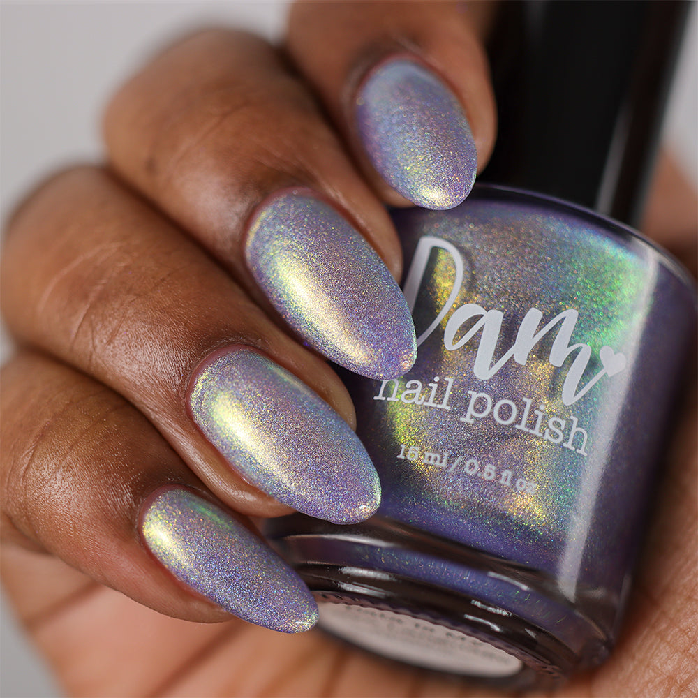 Data is My Love Language - Purple Holographic Nail Polish - Purple Shimmer Nail Polish - Aquarius Birthday Duo