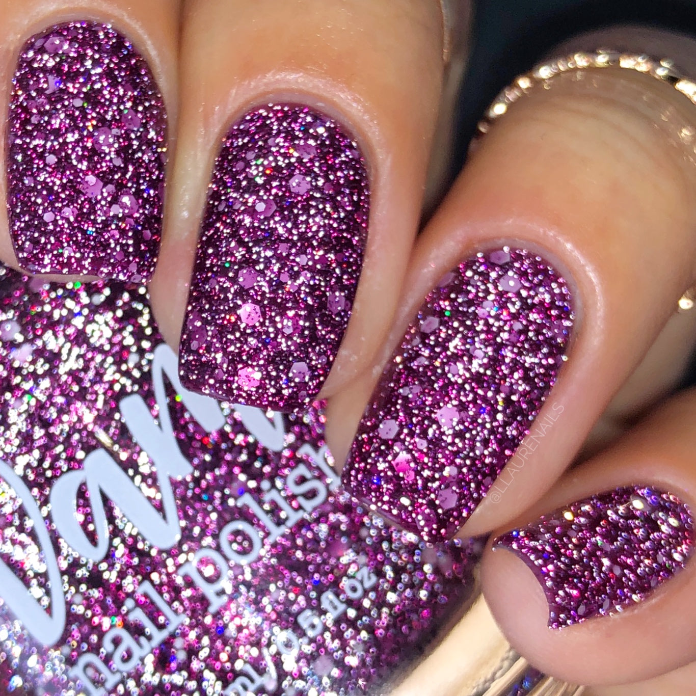 Gone Dormant - Plum Reflective Glitter Nail Polish - Hibernation Collection - Dam