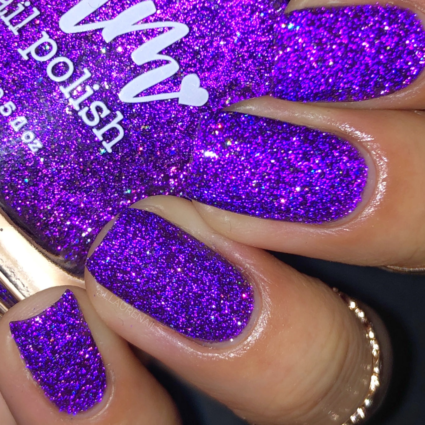 Grape Spread - Jams & Jellies Collection - Purple Reflective Glitter Nail Polish - Dam
