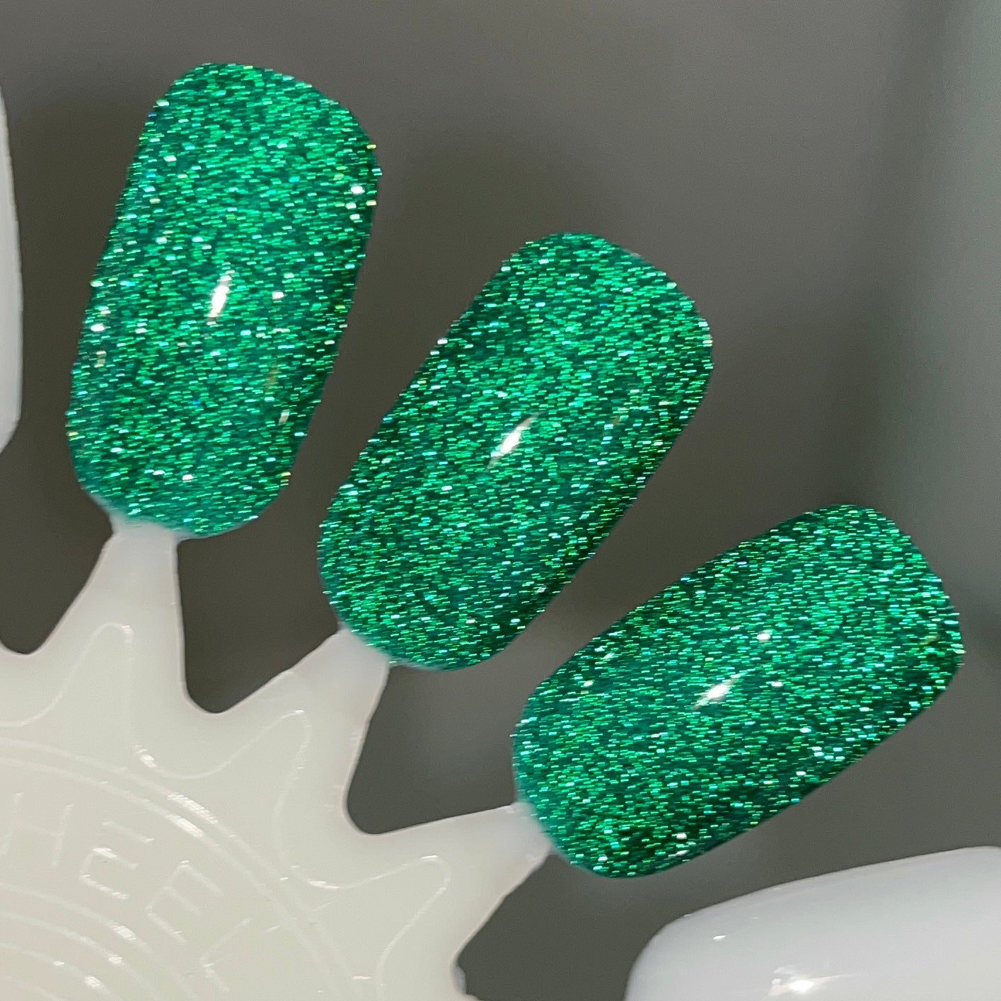 PRE ORDER - Pure Greed - Green Reflective Glitter Nail Polish - Dam