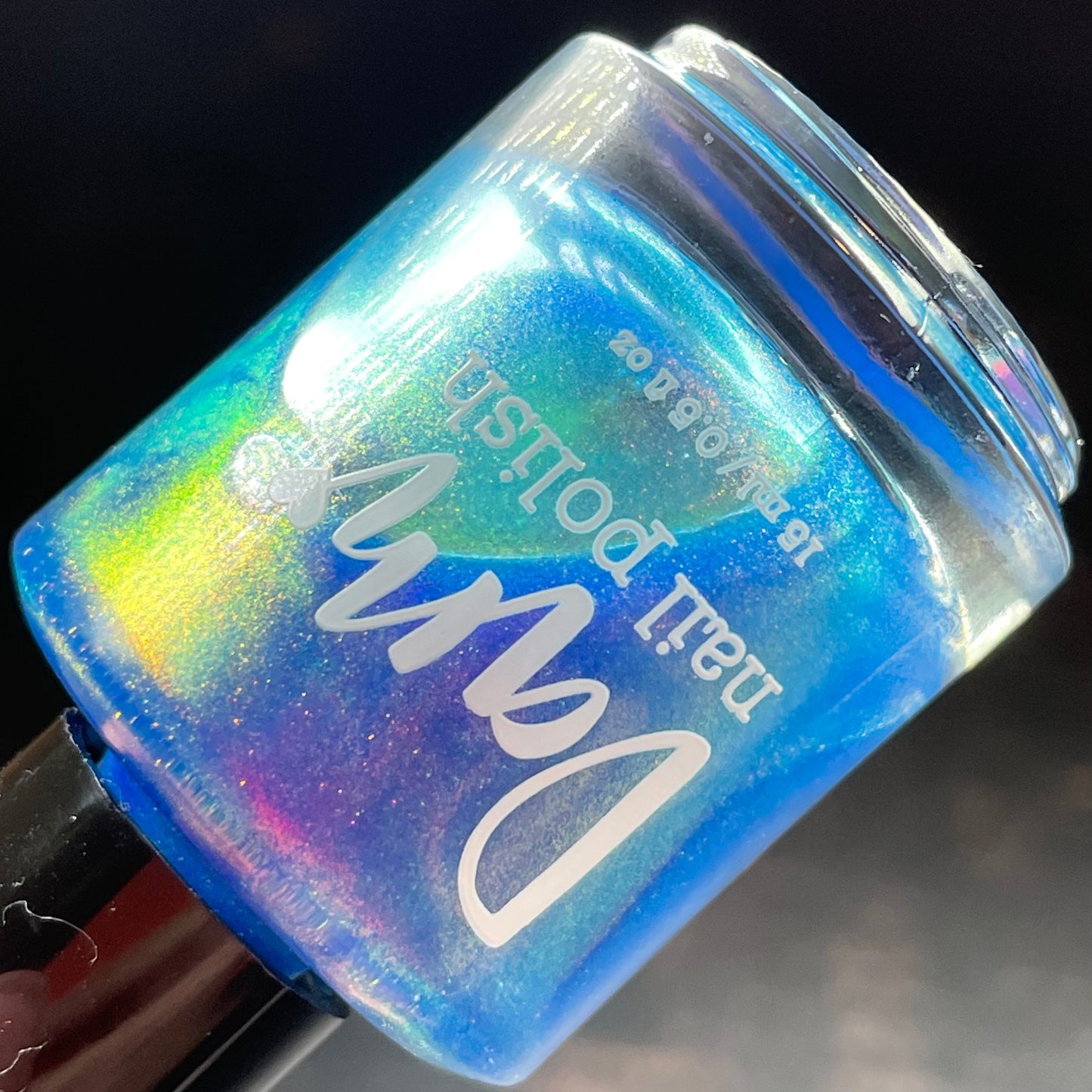 GTFO My Uterus - Blue Shimmer Nail Polish - Abortion Funds Org Polish - Dam