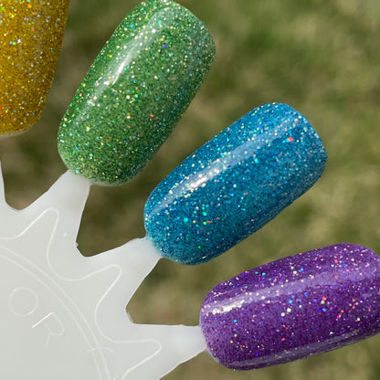 PRE ORDER - Jams & Jellies Collection - Rainbow Reflective Glitter Nail Polish - Dam