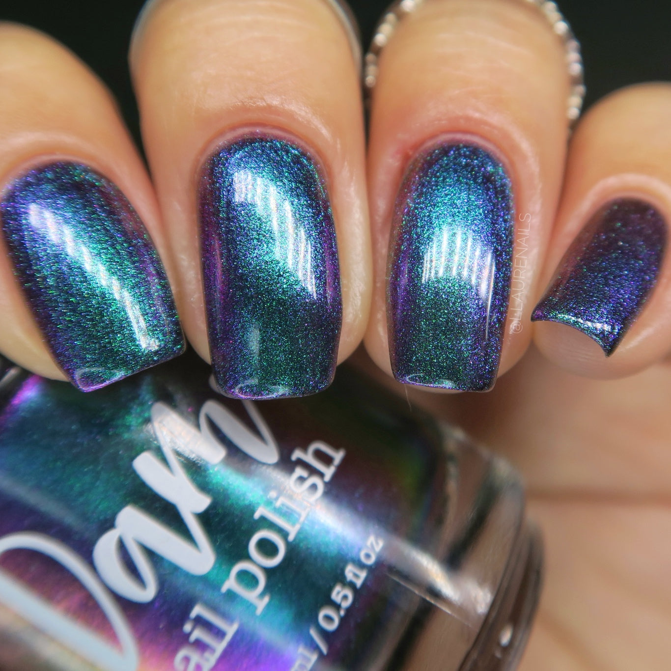 Not Crying - Purple/Green/Blue/Gold Multichrome Nail Polish - Dam