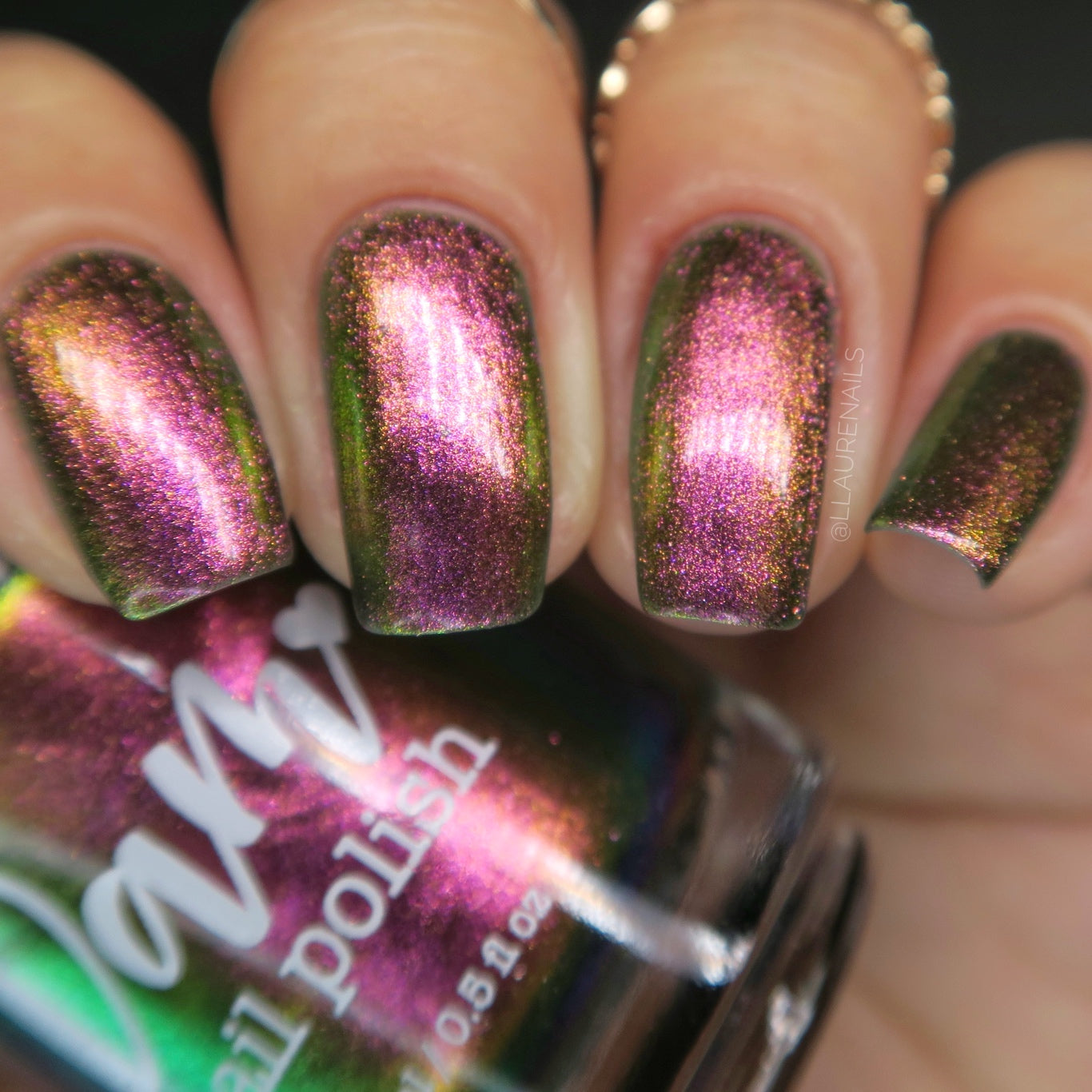 Not Feelin' It - Red/Orange/Green/Blue Multichrome Nail Polish - Dam