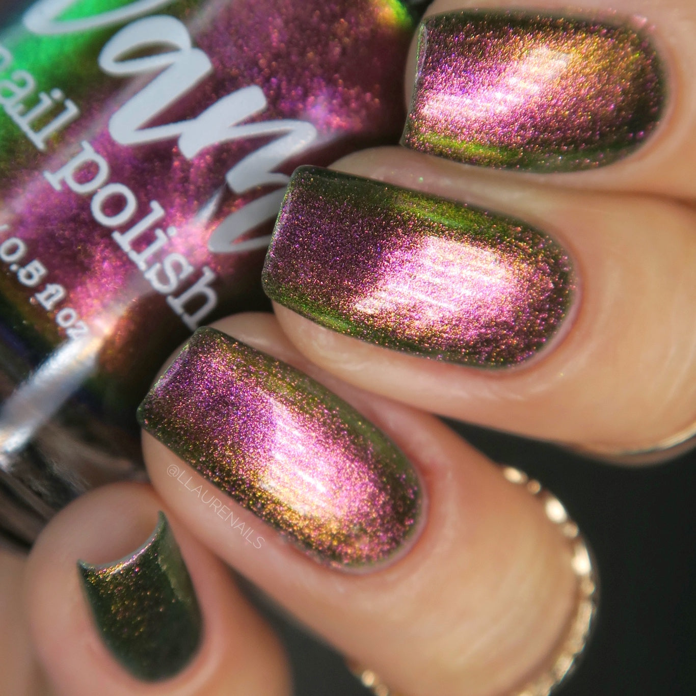 Not Feelin' It - Red/Orange/Green/Blue Multichrome Nail Polish - Dam