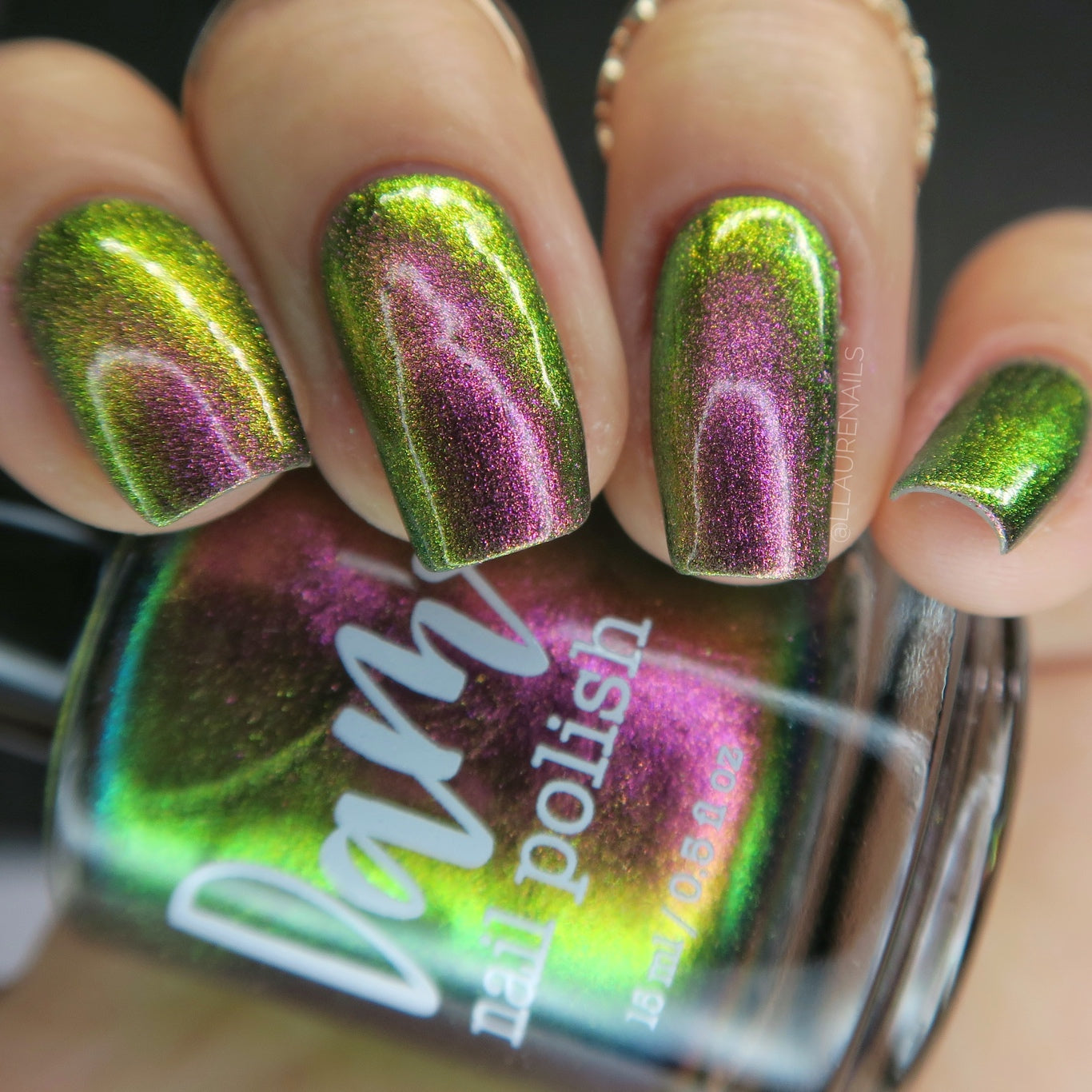 Not Feelin' It - Red/Orange/Green/Blue Multichrome Nail Polish - Dam