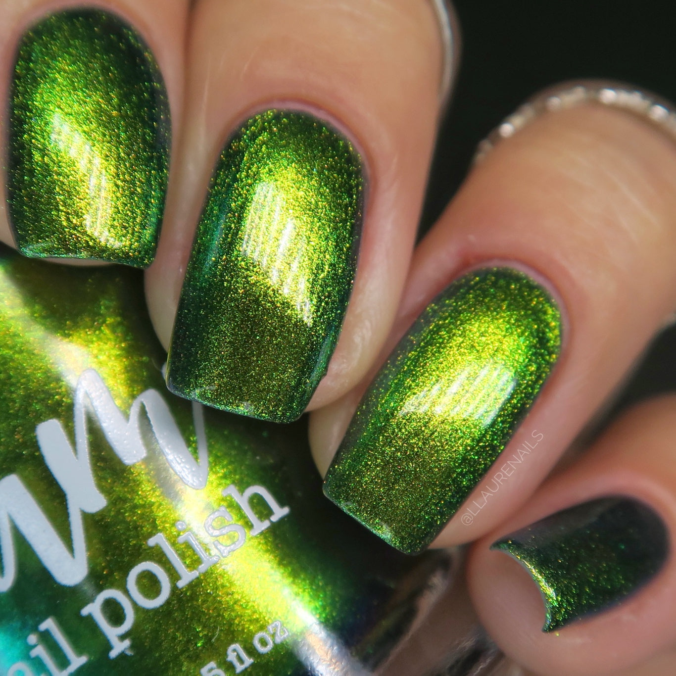 Not Moody - Green/Gold/Orange/Red Multichrome Nail Polish - Dam