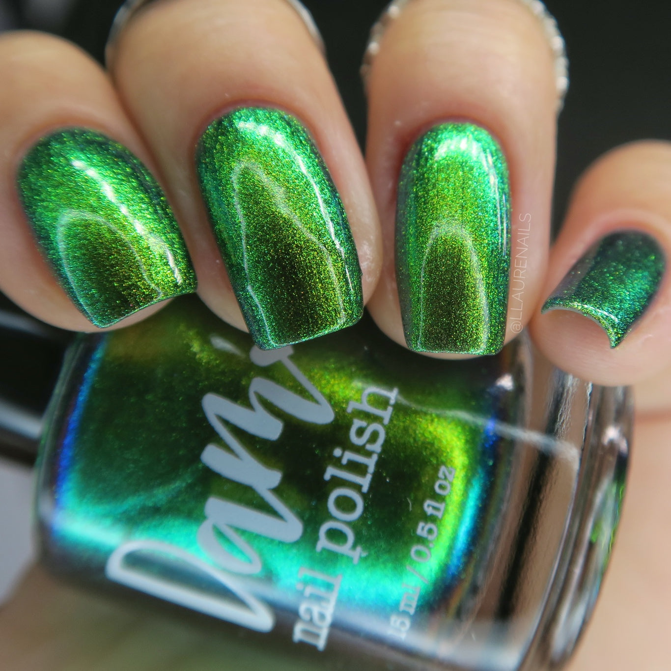 Not Moody - Green/Gold/Orange/Red Multichrome Nail Polish - Dam