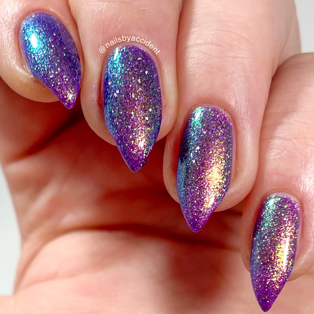 Your Grace - Purple Shimmer Nail Polish - Royalty Trio - Dam