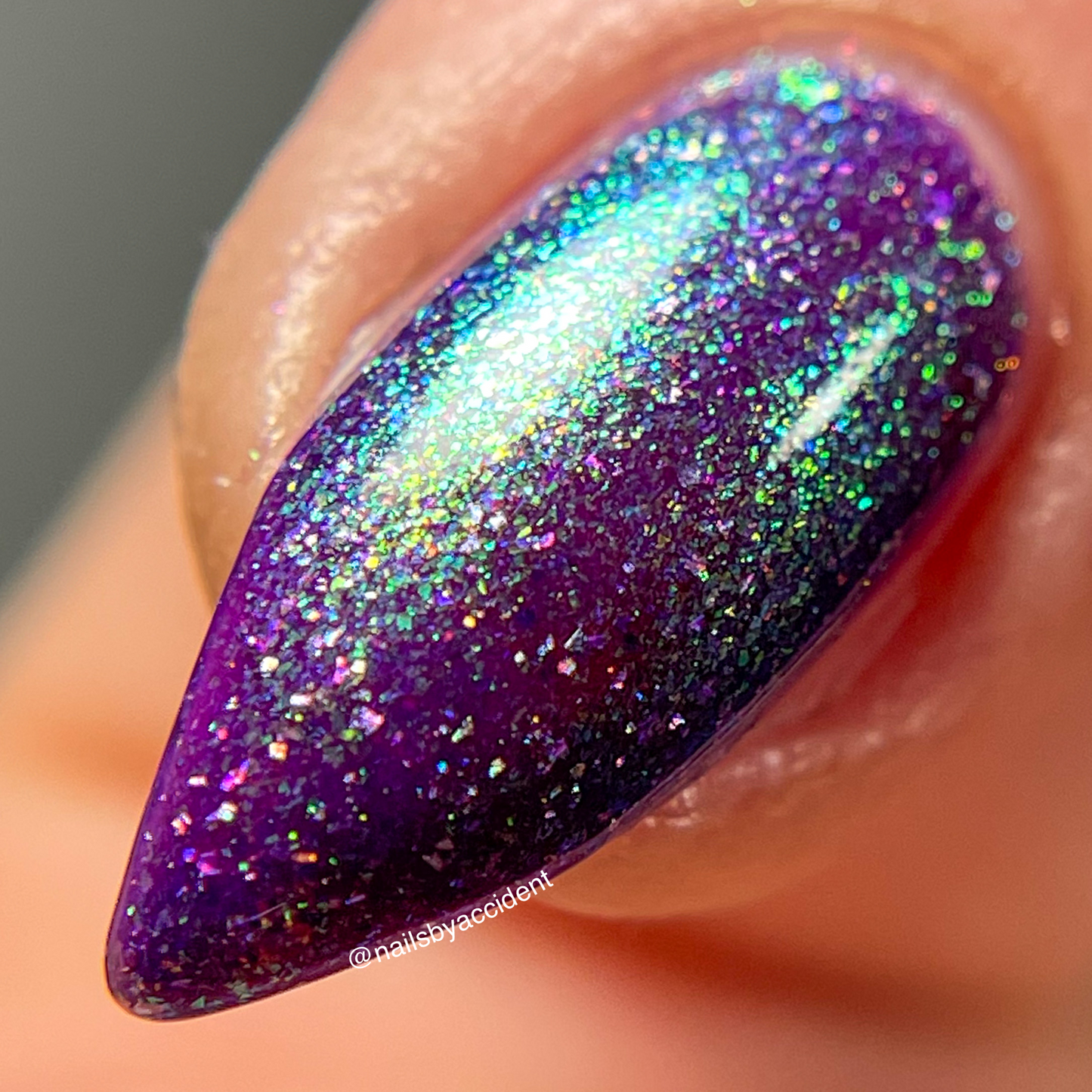Your Grace - Purple Shimmer Nail Polish - Royalty Trio - Dam