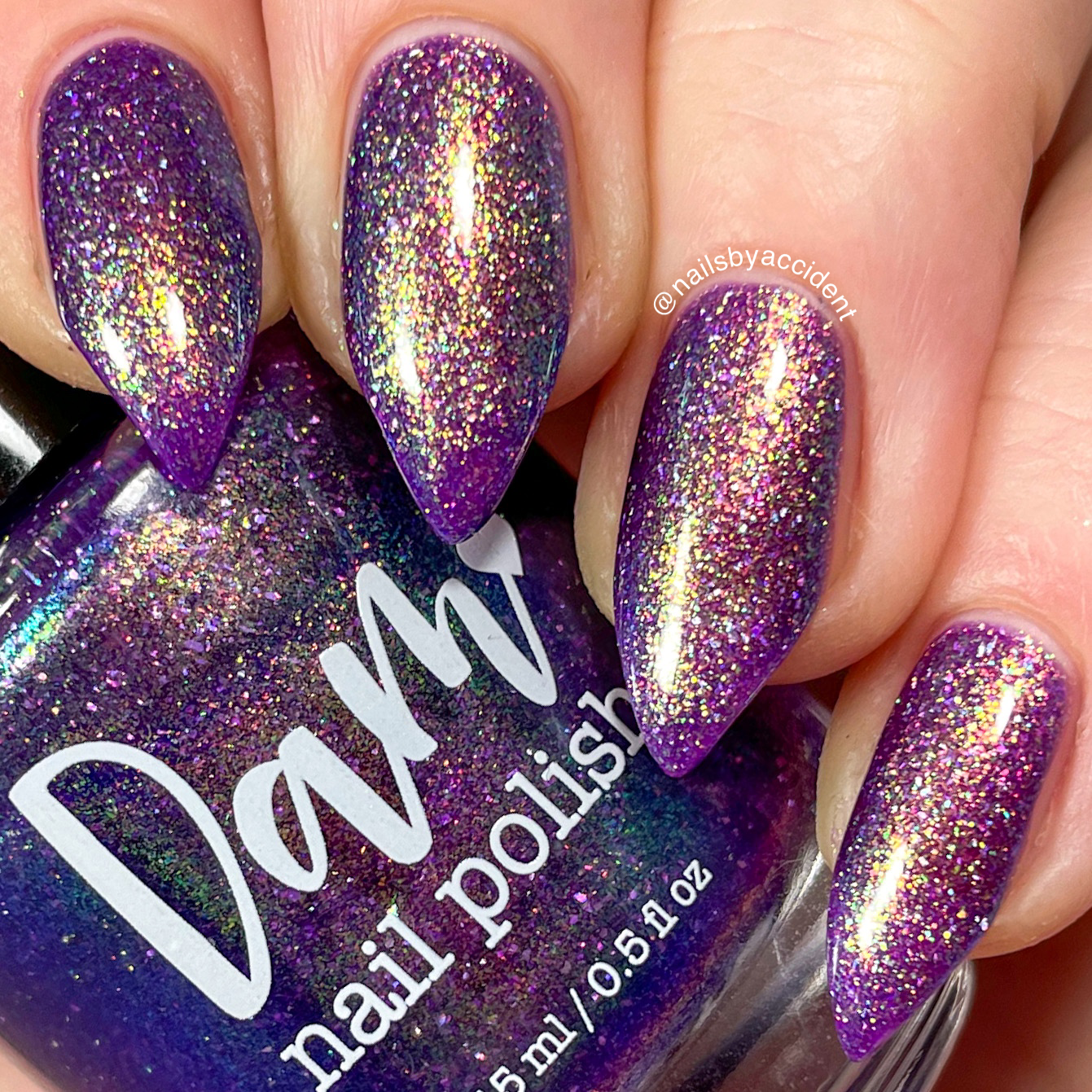 Your Grace - Purple Shimmer Nail Polish - Royalty Trio - Dam