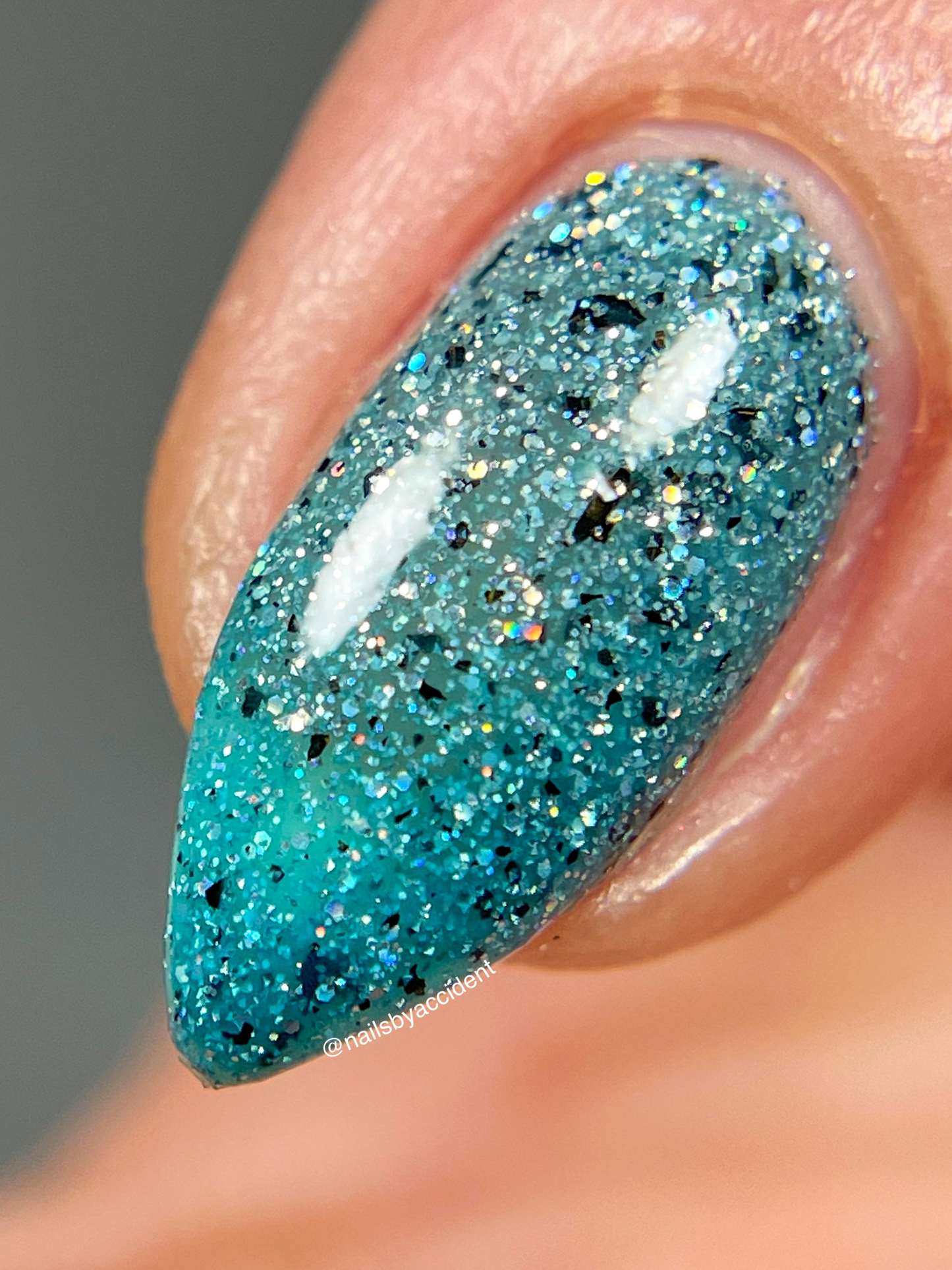 Sarah - Survivor Series - Teal Thermal Reflective Glitter Nail Polish - Dam