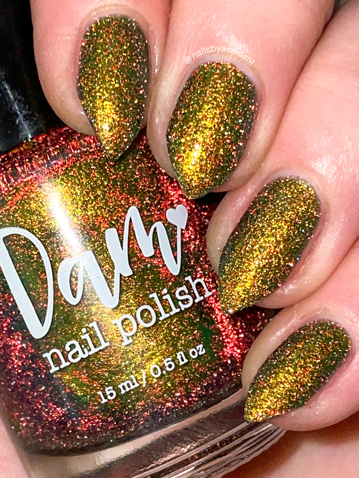 Mood - Green/Gold/Orange/Red Multichrome Reflective Nail Polish - Dam