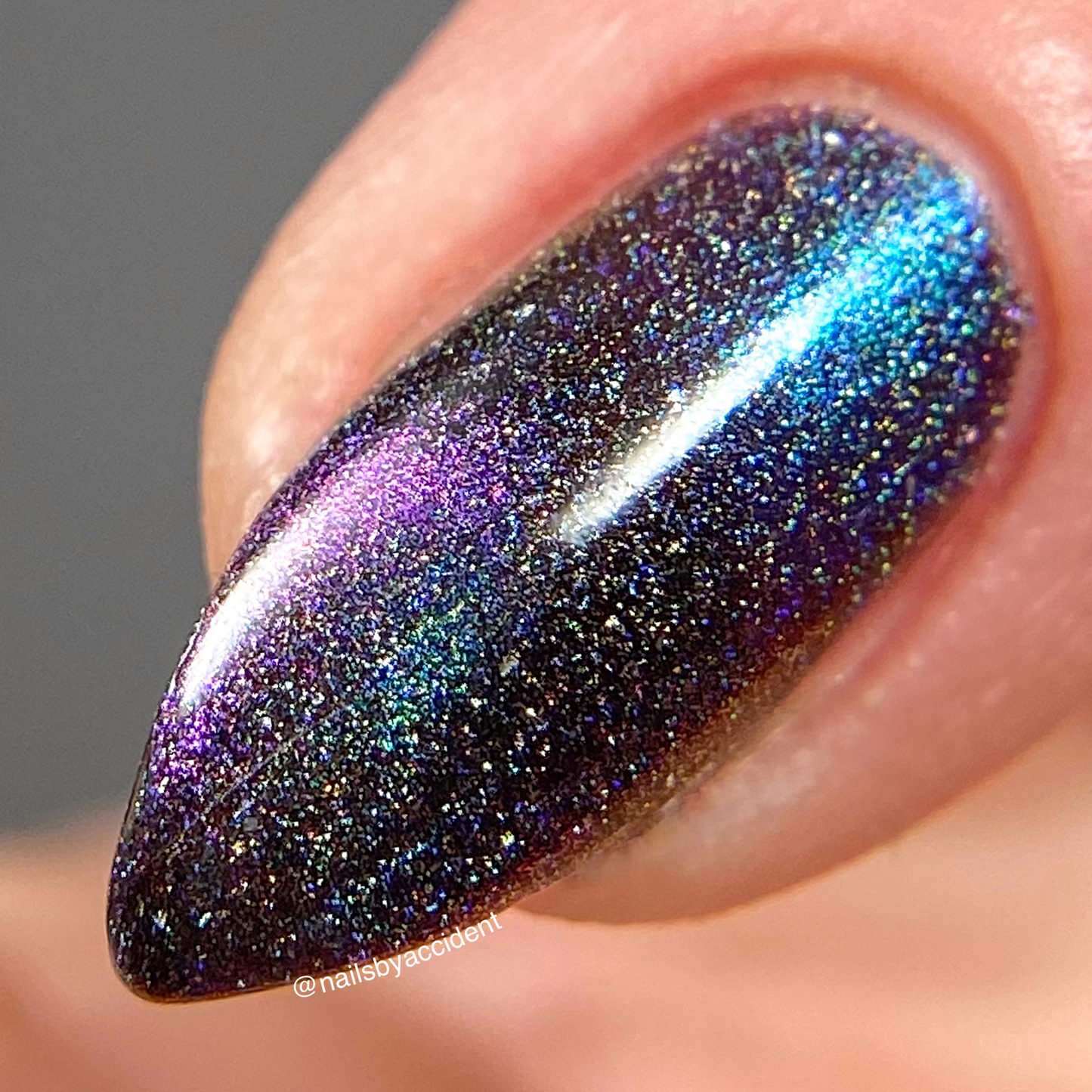 Blitzar - Blue/Purple/Gold Magnetic Holographic Nail Polish - Astronomical Collection - Dam