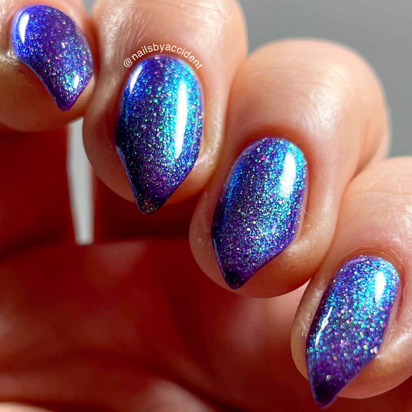 Your Grace - Purple Shimmer Nail Polish - Royalty Trio - Dam