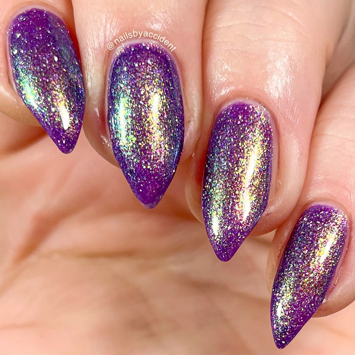 Your Grace - Purple Shimmer Nail Polish - Royalty Trio - Dam