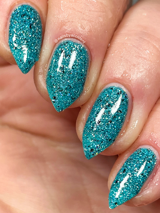 Sarah - Survivor Series - Teal Thermal Reflective Glitter Nail Polish - Dam