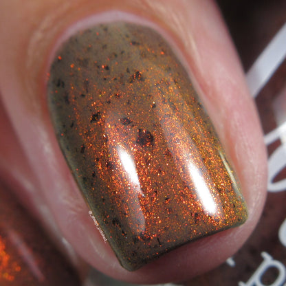 COMING SOON 10/9: Boo-kworm - Gray Nail Polish - Shimmer Nail Polish - Crelly Nail Polish - Falloween Polish Lovers Facebook Group Exclusive 2026