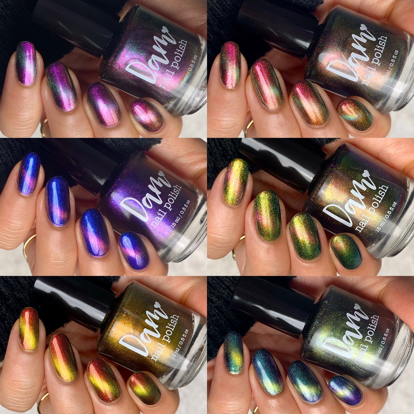 Into the Multiverse - Set of 6 Multichrome Magnetic Nail Polishes