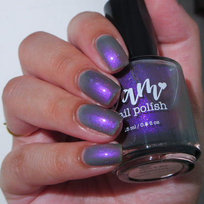 Don’t Be Ghoulish - Gray Nail Polish - Shimmer Nail Polish - Ghostly Collection - Halloween 2025 - Dam Nail Polish