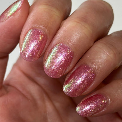 COMING SOON 2/13 NOON ET: Strawberry Lemonade - Pink Shimmer Nail Polish - Alex's Lemonade Stand Charity Polish - Dam Nail Polish