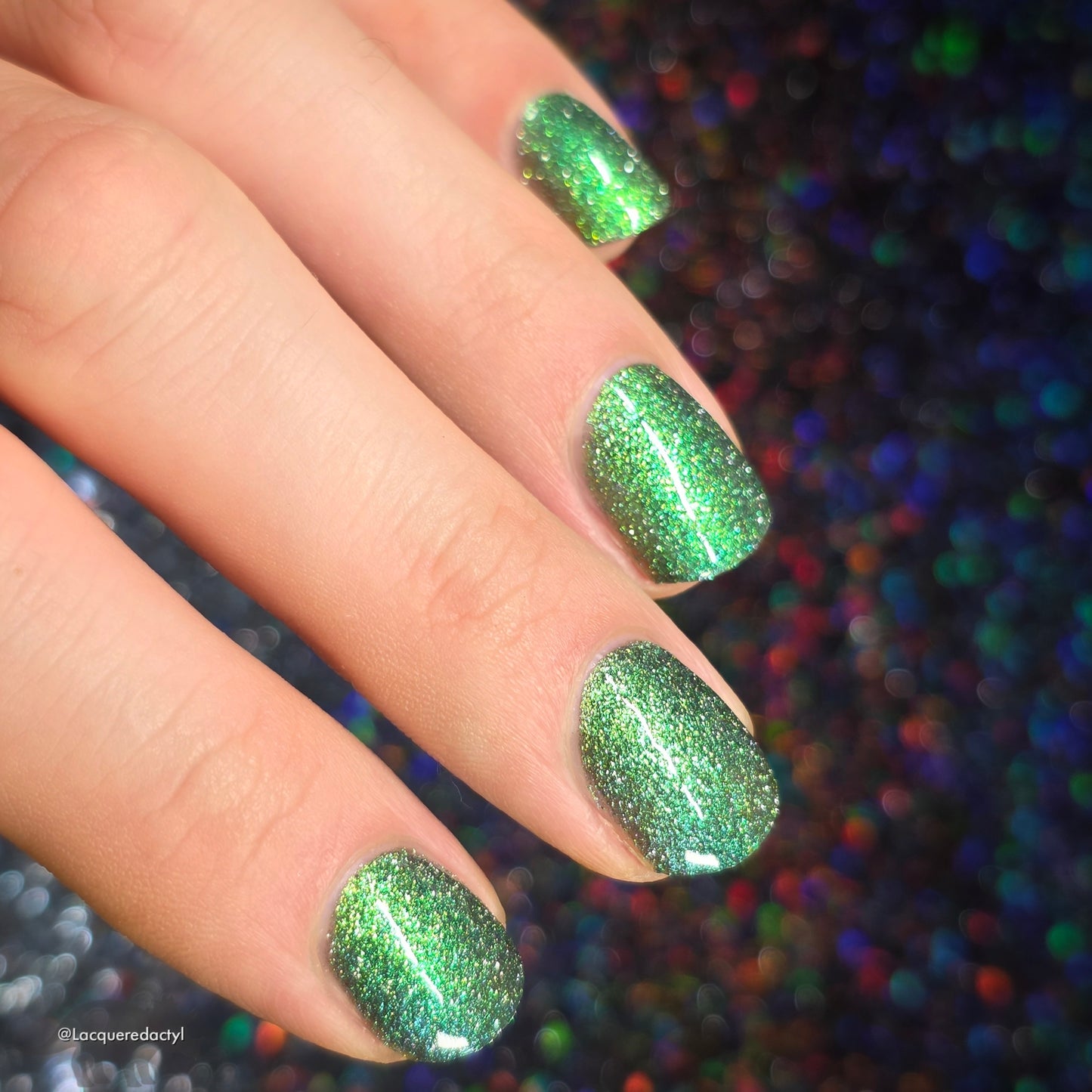 Would a Robot Say Beep Beep? - Green Nail Polish - Reflective Nail Polish - Shimmer Nail Polish - I'm Not a Robot Series