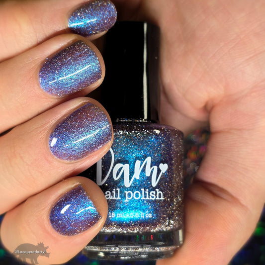 Robots Don’t Poop - Purple Nail Polish - Reflective Nail Polish - Shimmer Nail Polish - I'm Not a Robot Series