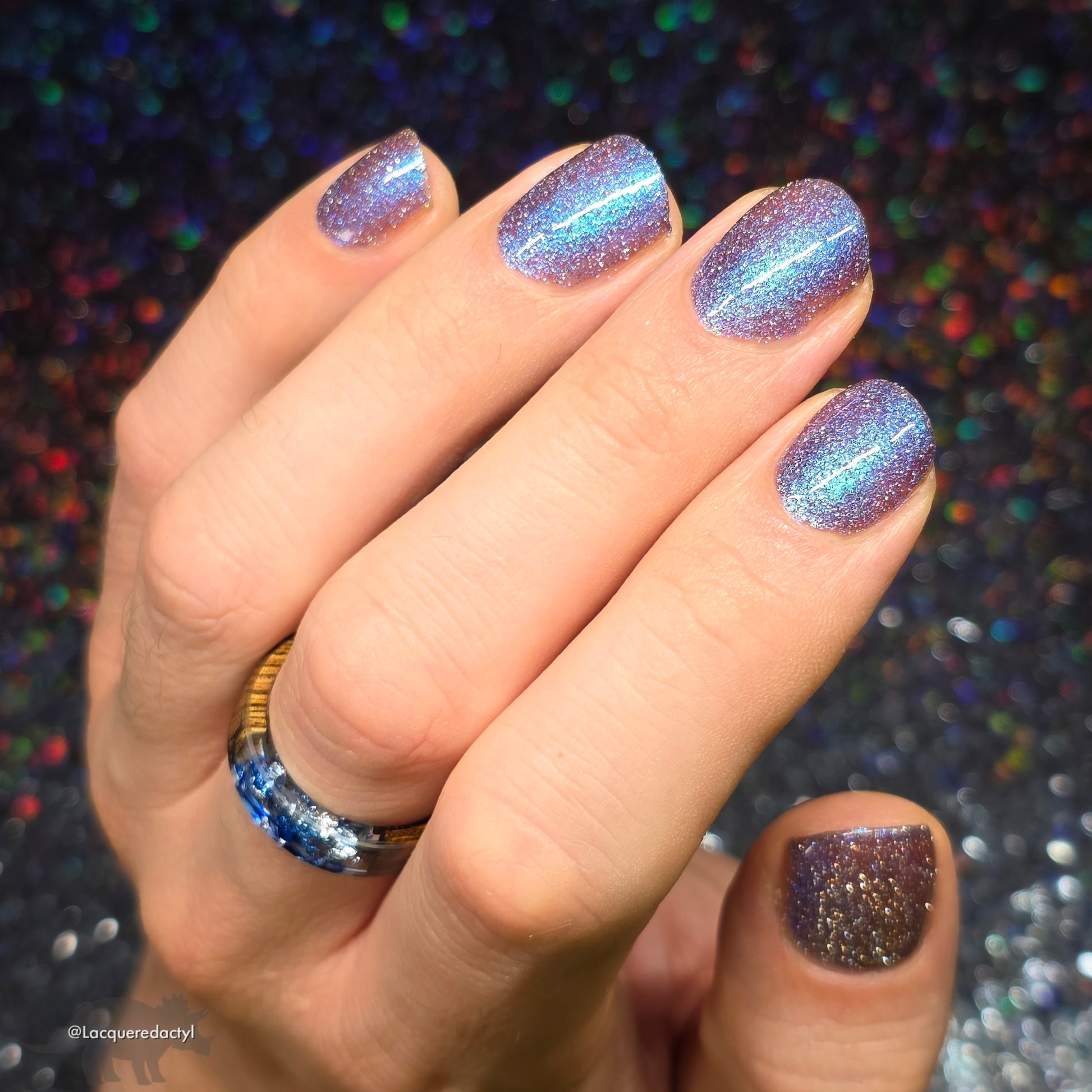 Robots Don’t Poop - Purple Nail Polish - Reflective Nail Polish - Shimmer Nail Polish - I'm Not a Robot Series - Dam Nail Polish
