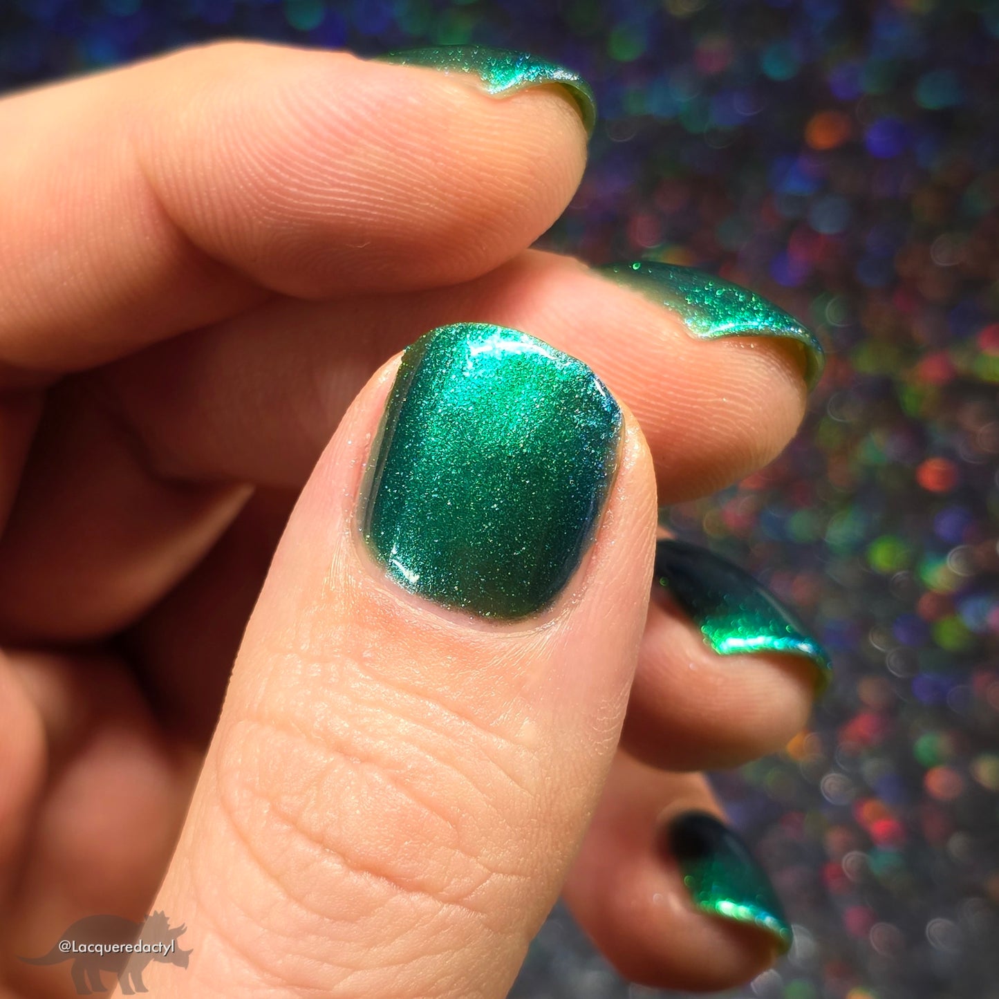Year of the Snake - Green Shimmer Nail Polish - Lunar New Year 2025