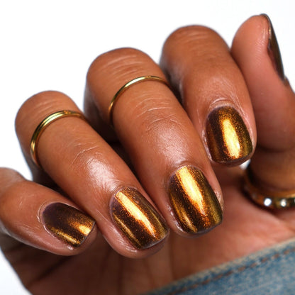Ox - Brown Shimmer Nail Polish - Chinese Zodiac Collection - Dam Nail Polish