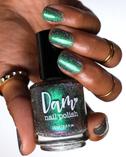 Rat - Green Purple Reflective Nail Polish - Chinese Zodiac Collection - Dam Nail Polish