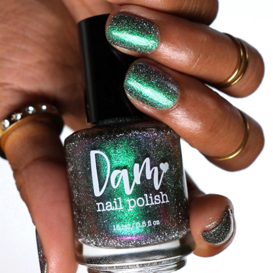 Rat - Green Purple Reflective Nail Polish - Chinese Zodiac Collection - Dam Nail Polish