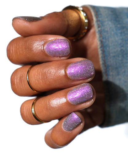Goat - Gray Reflective Nail Polish - Purple Reflective Nail Polish - Chinese Zodiac Collection - Dam Nail Polish