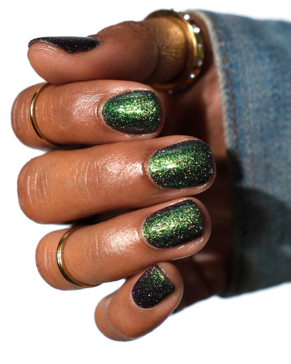 Snake - Green Reflective Nail Polish - Multichrome Nail Polish - Chinese Zodiac Collection - Dam Nail Polish
