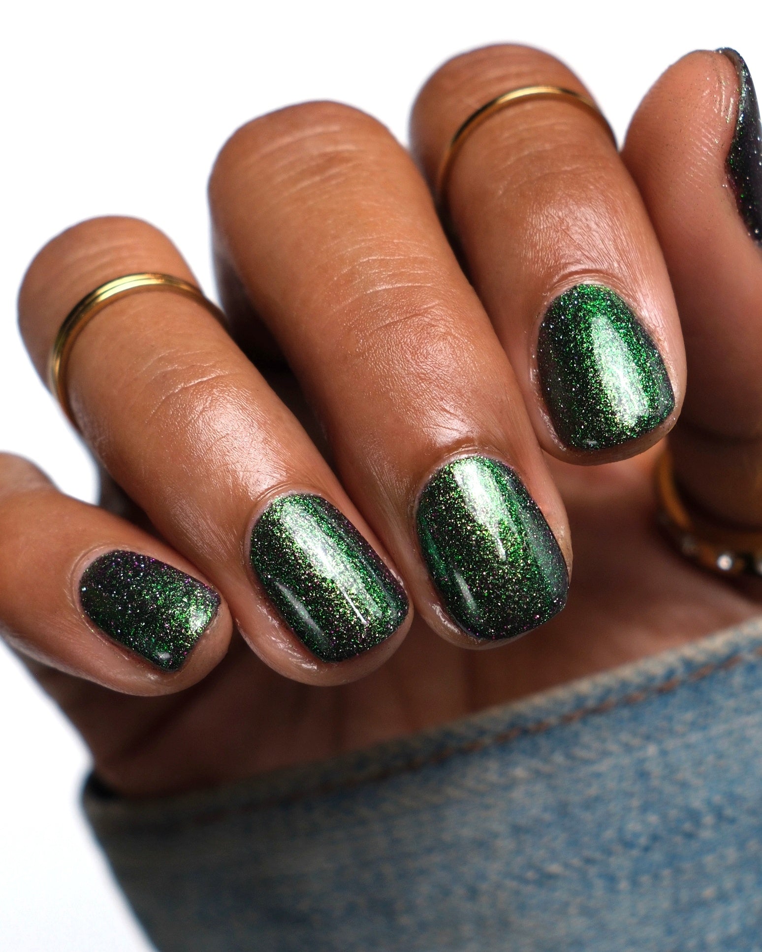 Snake - Green Reflective Nail Polish - Multichrome Nail Polish - Chinese Zodiac Collection - Dam Nail Polish