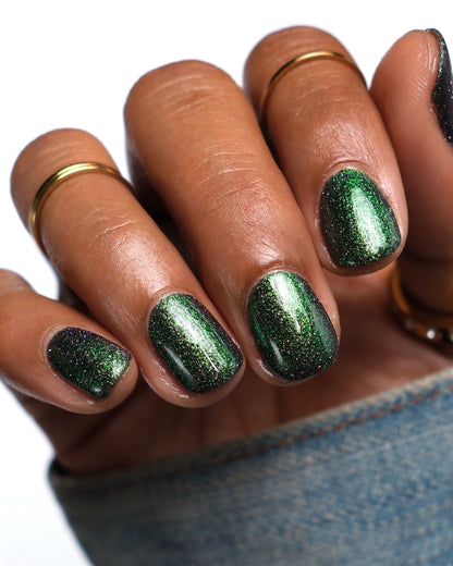 Snake - Green Reflective Nail Polish - Multichrome Nail Polish - Chinese Zodiac Collection - Dam Nail Polish