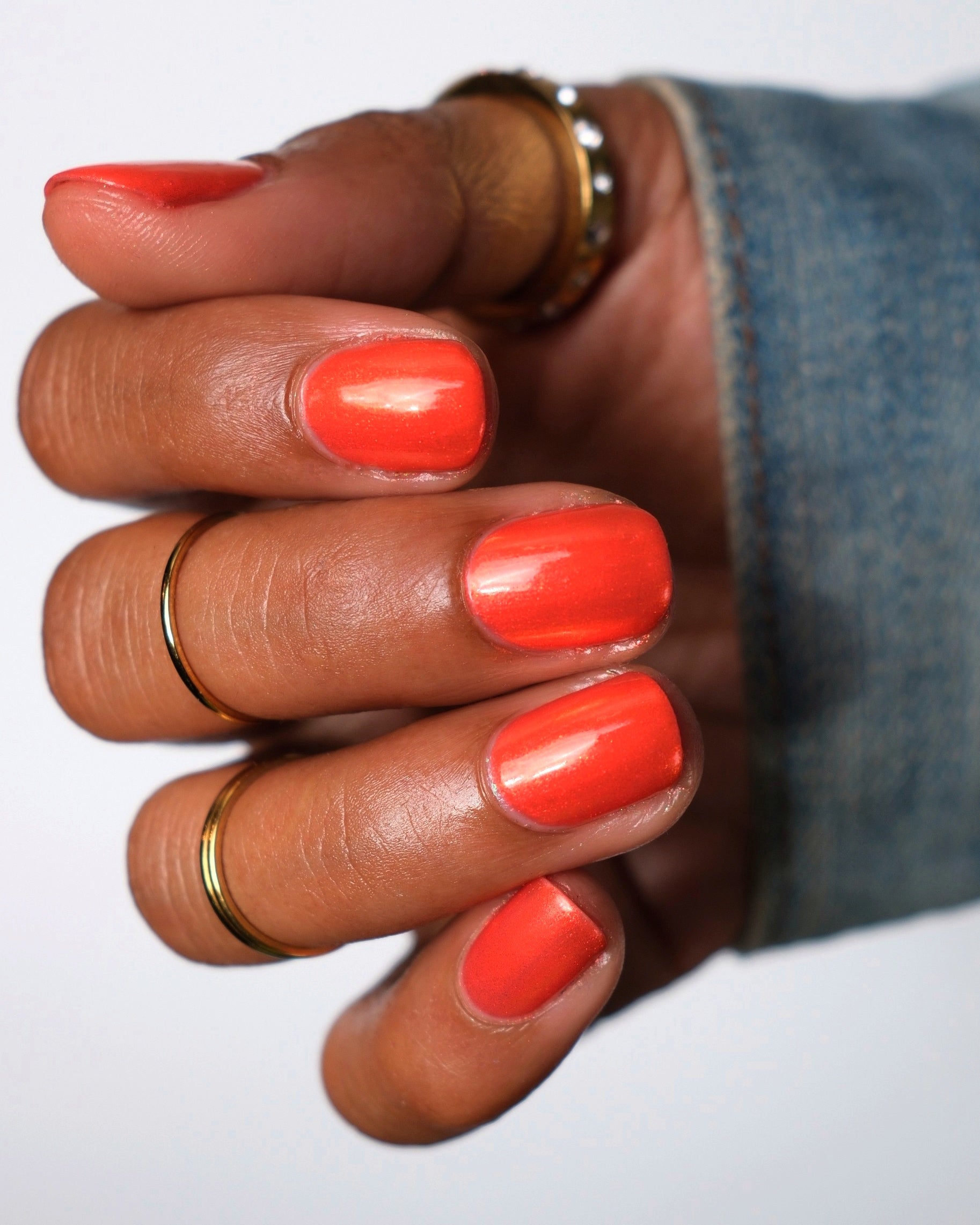 Tiger - Orange Shimmer Nail Polish - Chinese Zodiac Collection - Dam Nail Polish