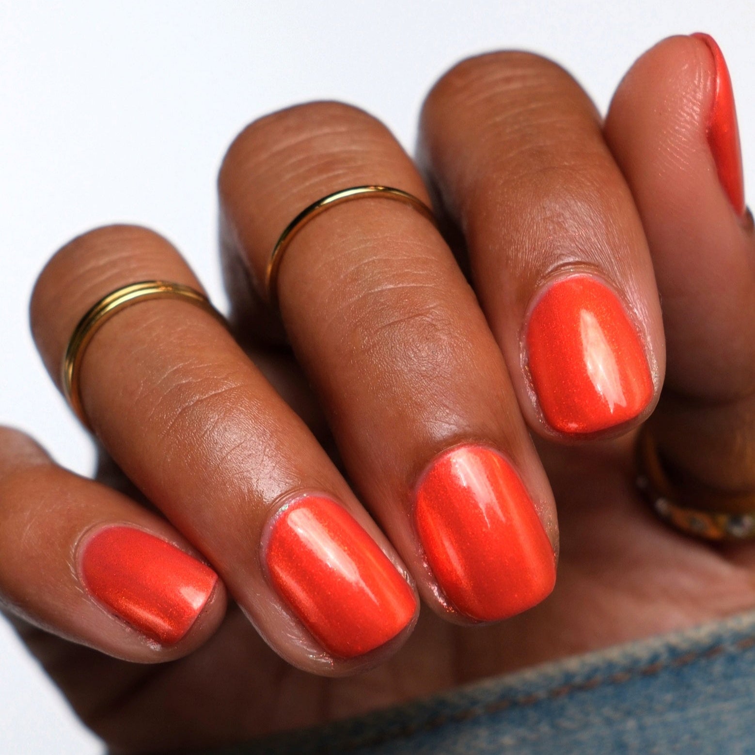 Tiger - Orange Shimmer Nail Polish - Chinese Zodiac Collection - Dam Nail Polish