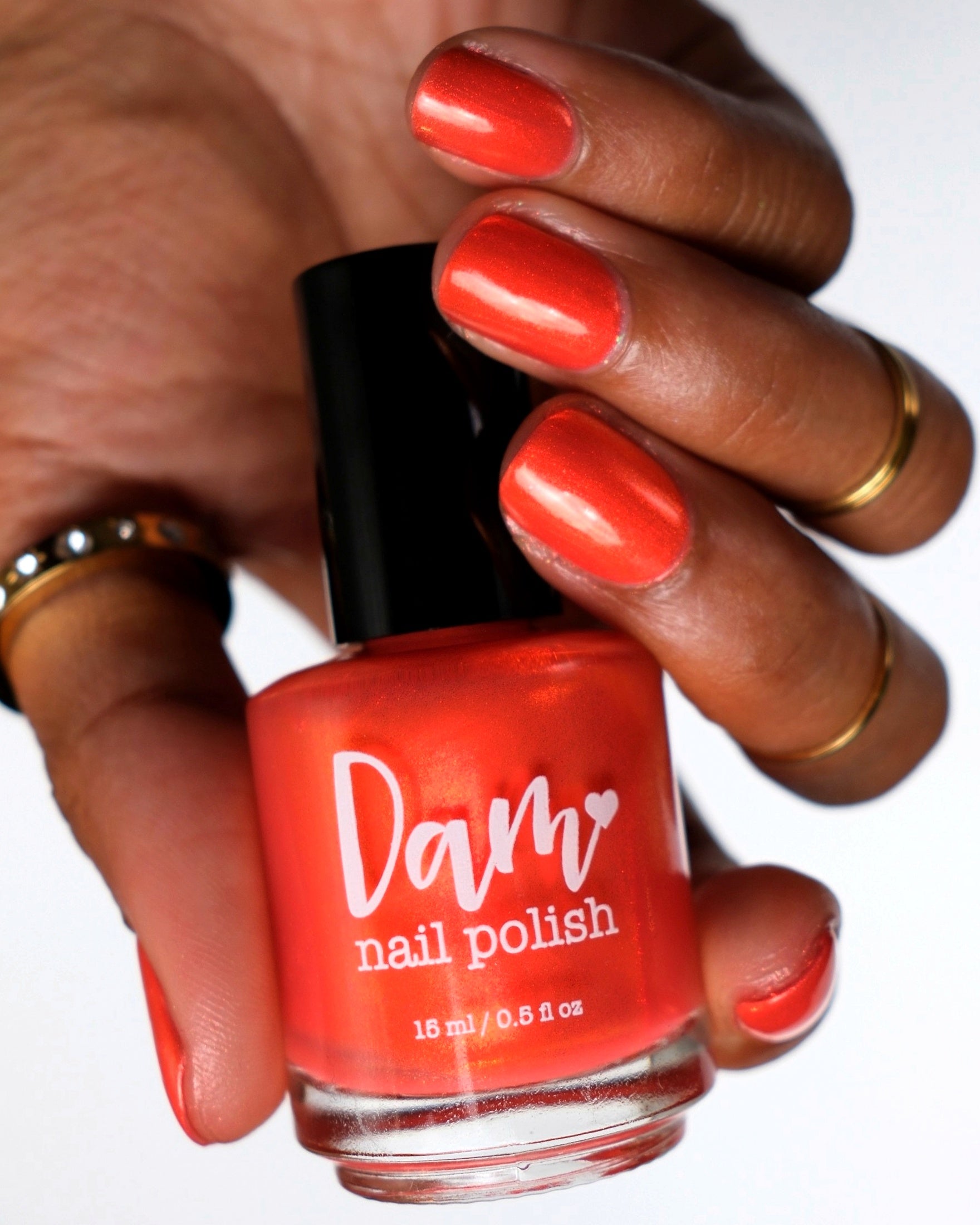 Tiger - Orange Shimmer Nail Polish - Chinese Zodiac Collection - Dam Nail Polish