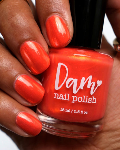 Tiger - Orange Shimmer Nail Polish - Chinese Zodiac Collection - Dam Nail Polish
