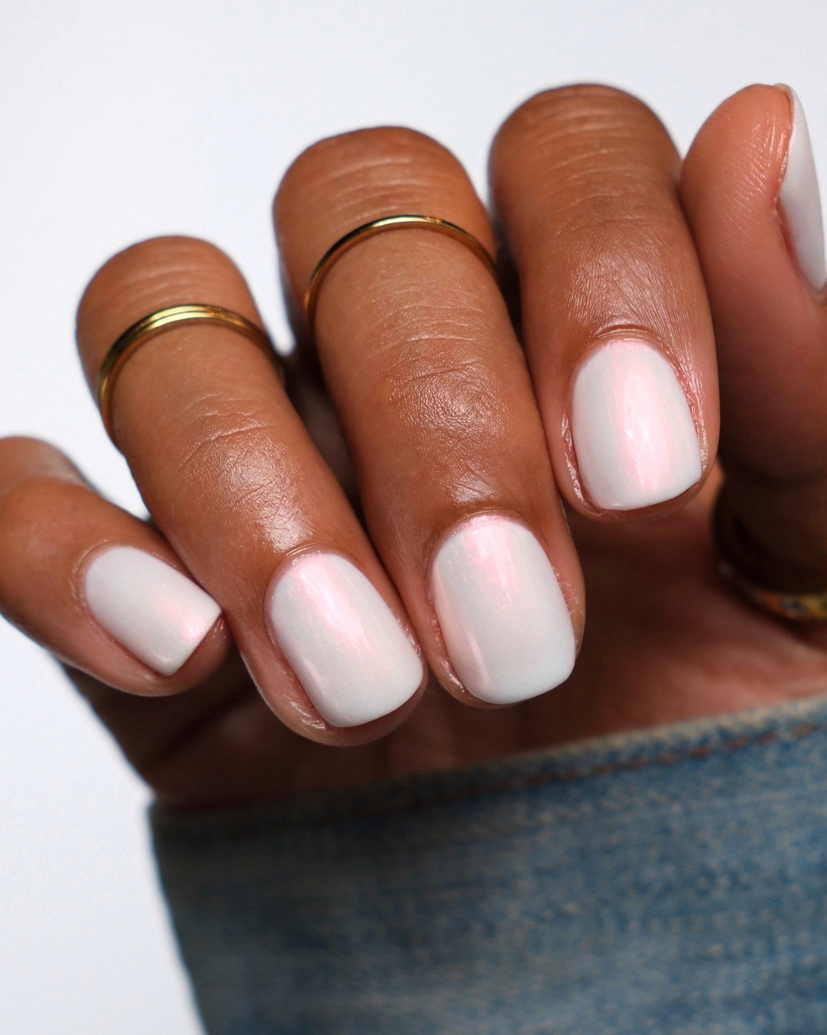 Rabbit - White Shimmer Nail Polish - Chinese Zodiac Collection - Dam Nail Polish