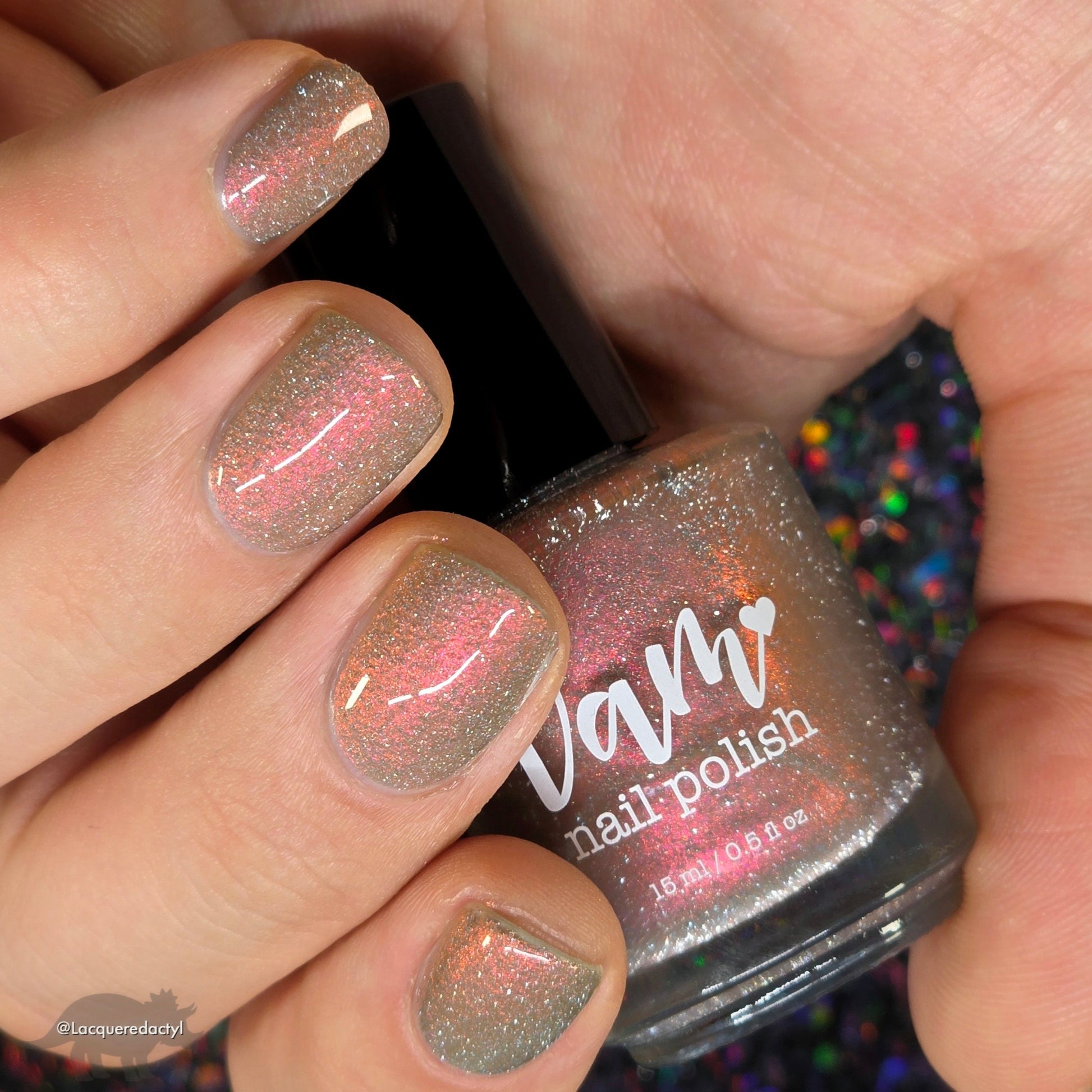 Shall We Have A Seance? - Gray Nail Polish - Reflective Nail Polish - Ghostly Collection - Halloween 2025 - Dam Nail Polish