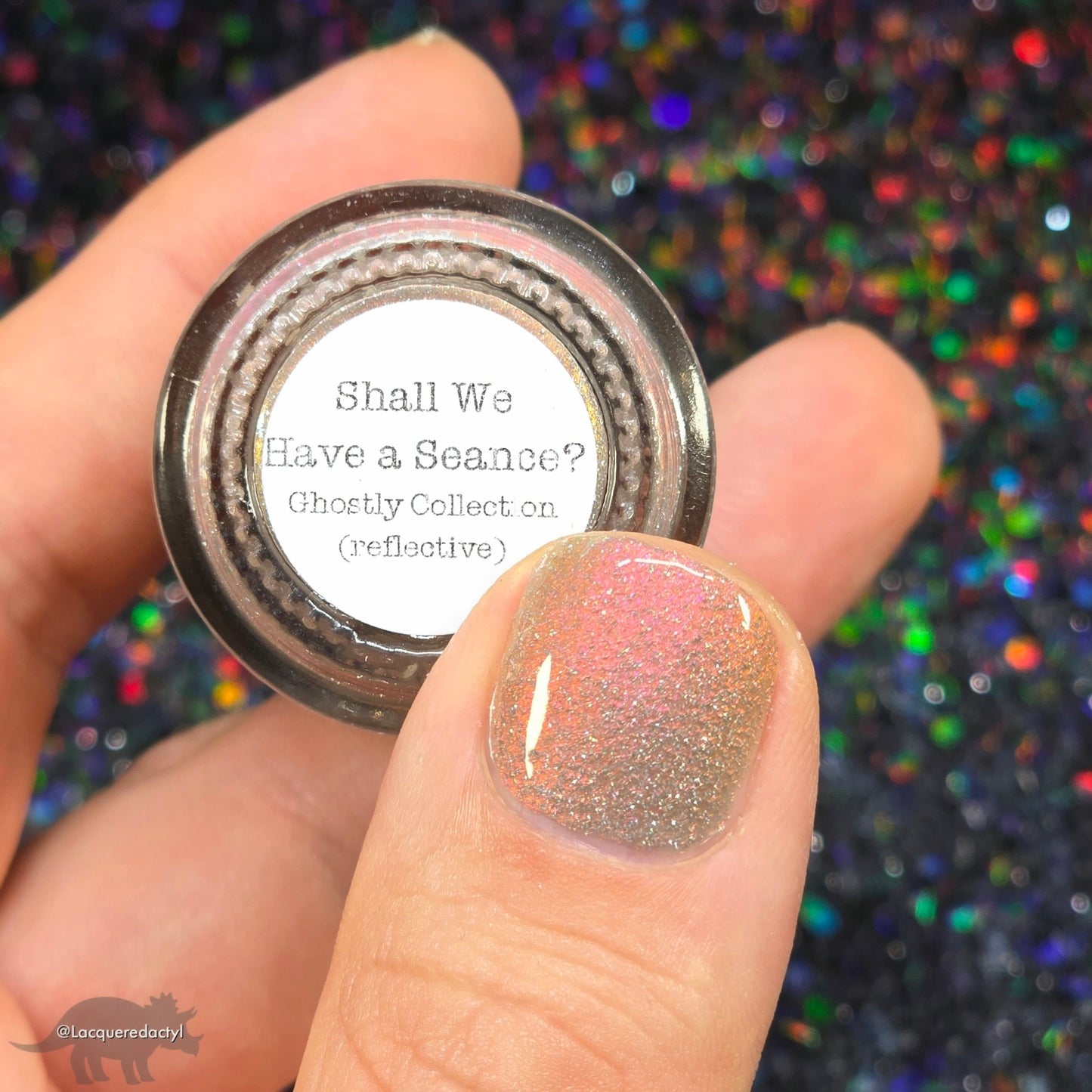 Shall We Have A Seance? - Gray Nail Polish - Reflective Nail Polish - Ghostly Collection - Halloween 2025 - Dam Nail Polish