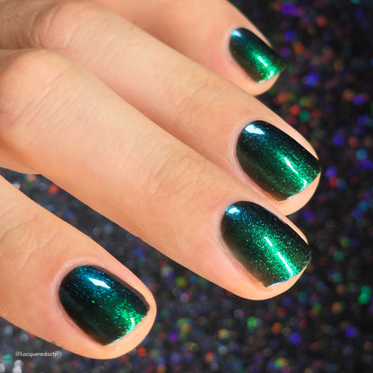 I Call Boo-sh*t - Black Nail Polish - Shimmer Nail Polish - Ghostly Collection - Halloween 2025 - Dam Nail Polish