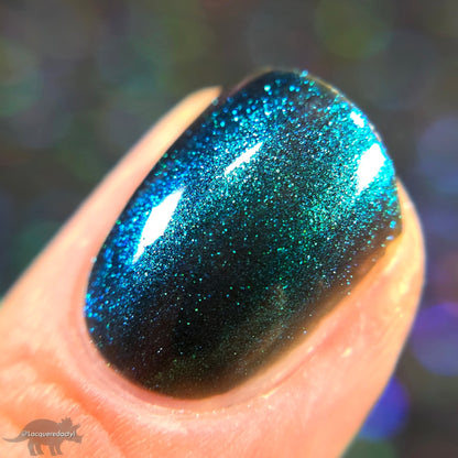 I Call Boo-sh*t - Black Nail Polish - Shimmer Nail Polish - Ghostly Collection - Halloween 2025 - Dam Nail Polish