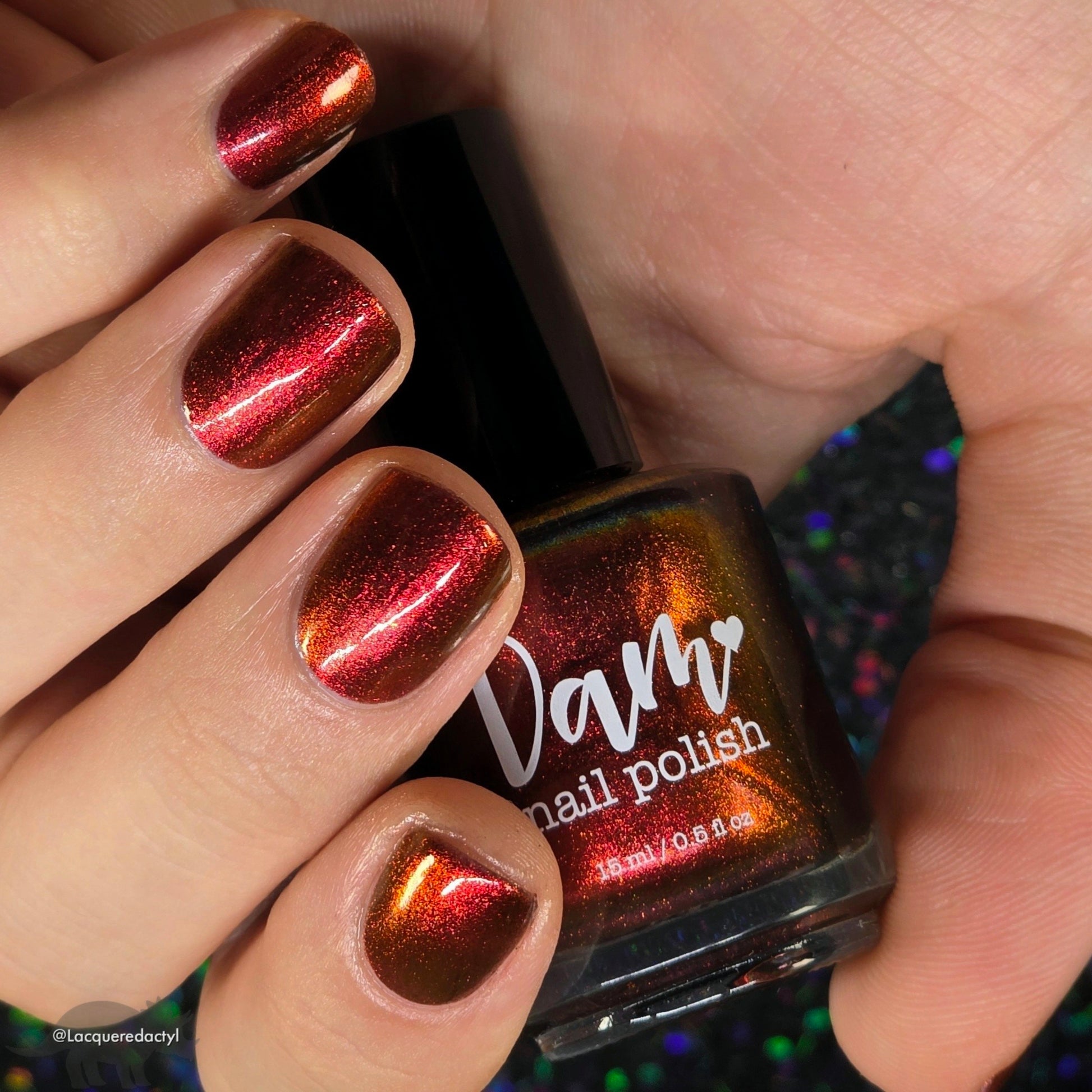 Don't Disturb the Damned - Red Nail Polish - Multichrome Nail Polish - Ghostly Collection - Halloween 2025 - Dam Nail Polish