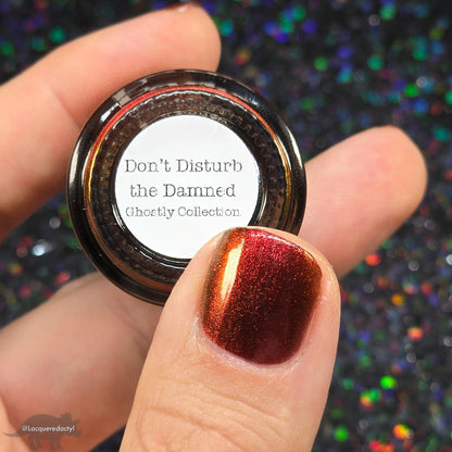Don't Disturb the Damned - Red Nail Polish - Multichrome Nail Polish - Ghostly Collection - Halloween 2025 - Dam Nail Polish