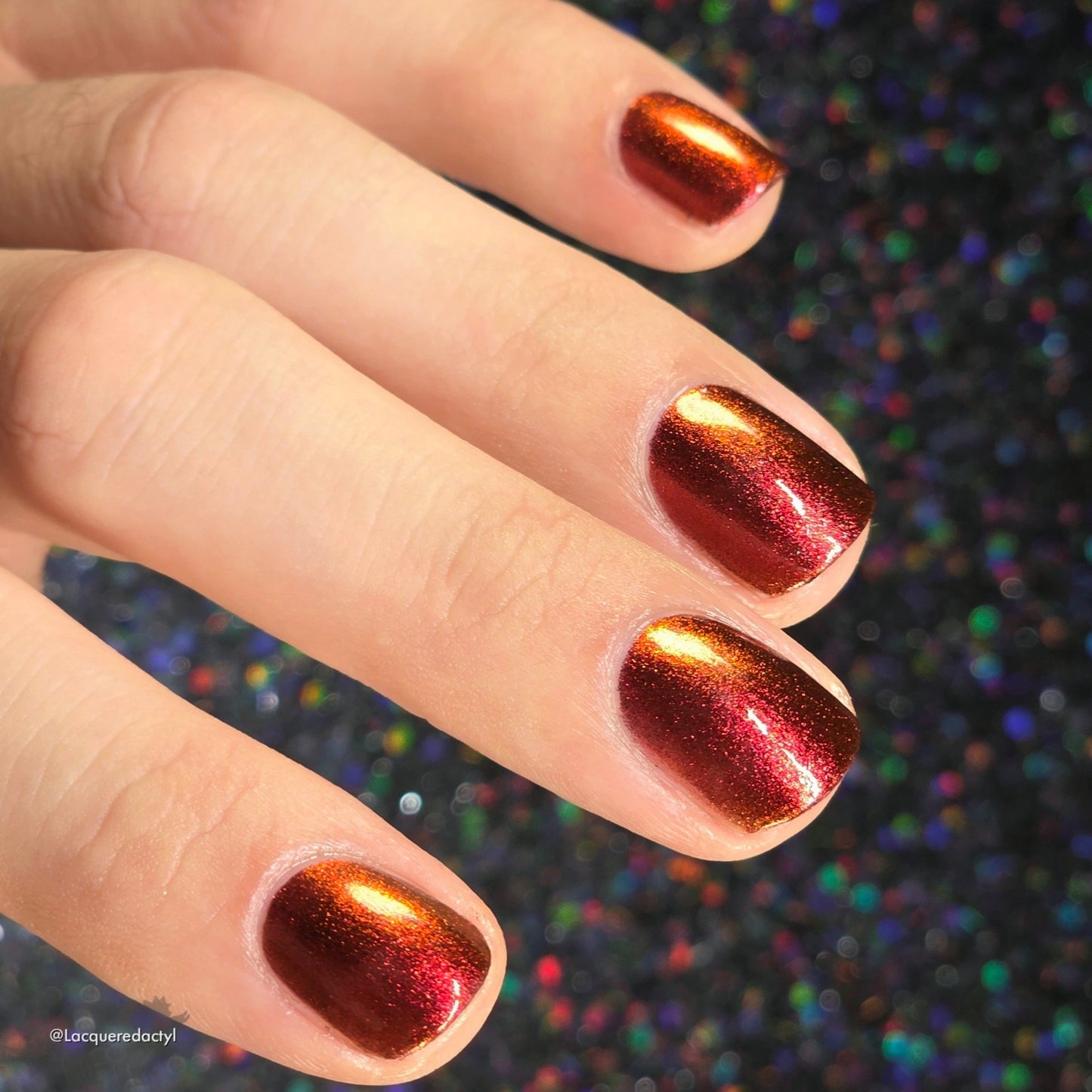 Don't Disturb the Damned - Red Nail Polish - Multichrome Nail Polish - Ghostly Collection - Halloween 2025 - Dam Nail Polish