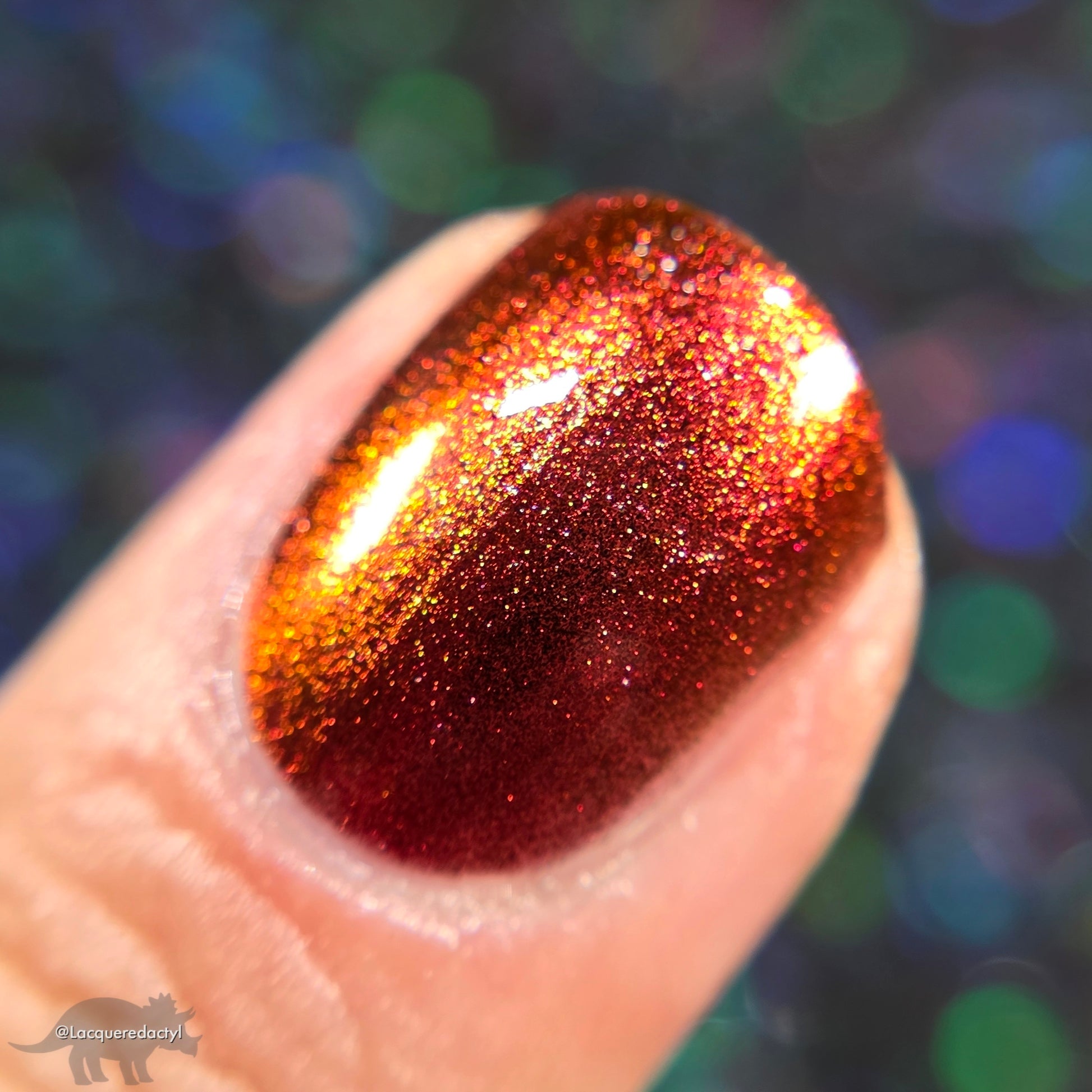 Don't Disturb the Damned - Red Nail Polish - Multichrome Nail Polish - Ghostly Collection - Halloween 2025 - Dam Nail Polish